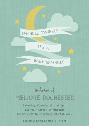 How cute is this sprinkle invitation?! 